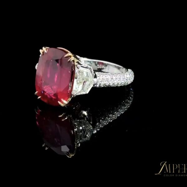 3 Stone Ruby Ring